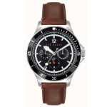 Ted Baker Men’s Watch with Black Dial and Brown Leather Strap