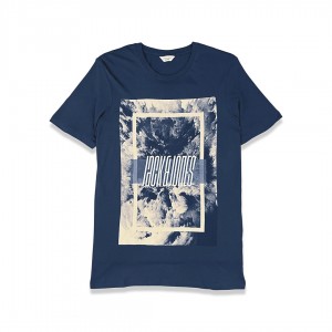 Jack and Jones Graphic Blue Printed T-Shirt