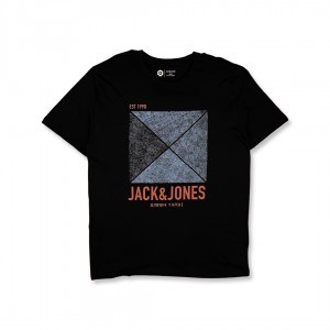 Jack and Jones Printed T-Shirt in Black