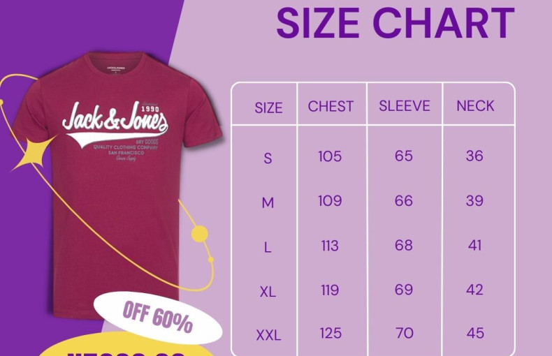 The Ultimate Size Guide for Your T-Shirts: Everything You Need to Know About Choosing the Perfect Fit for Your Jack and Jones T-shirts