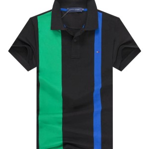 Black And Green Stripe Tommy Hilfiger T-Shirt