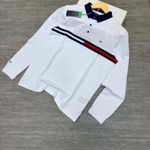 White Long-Sleeve Tommy Hilfiger Shirt