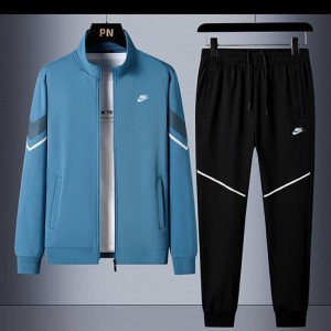 Blue And Black Nike Tracksuit