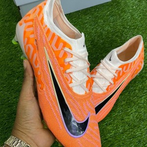 Orange & White Nike Soccer Boot