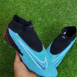 Blue & Black Ghost Lace Nike Soccer Boot