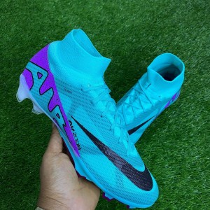 Turquoise Blue Nike Air Zoom Soccer Boot