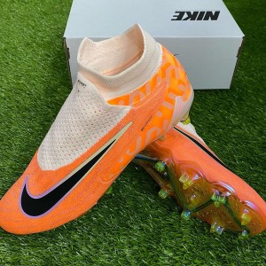 Orange Nike Ghost Lace Soccer Boot