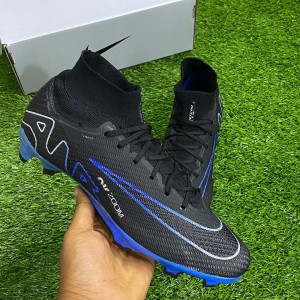 Black & Blue Nike Air Zoom Soccer Boot