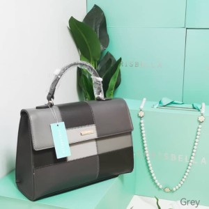 Grey Chrisbella Classy Work Handbag