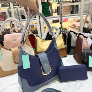 Blue Chrisbella Fashion Handbag With Purse