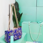 Blue Chrisbella Long Strap Handbag
