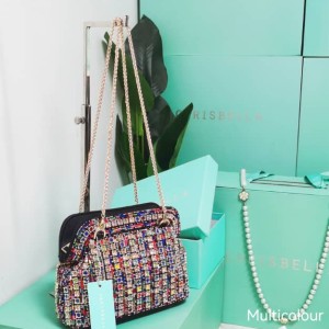 Black Multicolor Chain Chrisbella Handbag
