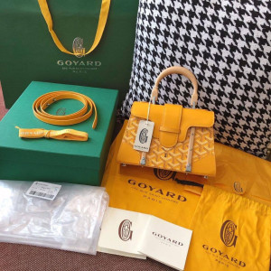 Goyard Yellow Corporate Handbag