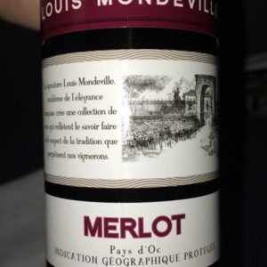 Mondeville Merlot Wine