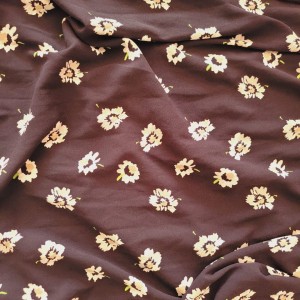 Brown Quality Crepe Fabrics